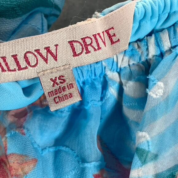 WILLOW DRIVE Women's Sky Blue Combo Off-The-Shoulder Floral-Print Maxi Dress - Picture 11 of 13